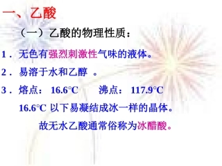 酒的氧化产物──乙酸