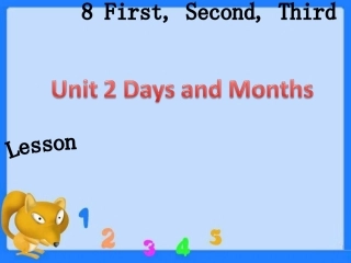 Lesson8First-Second-Third