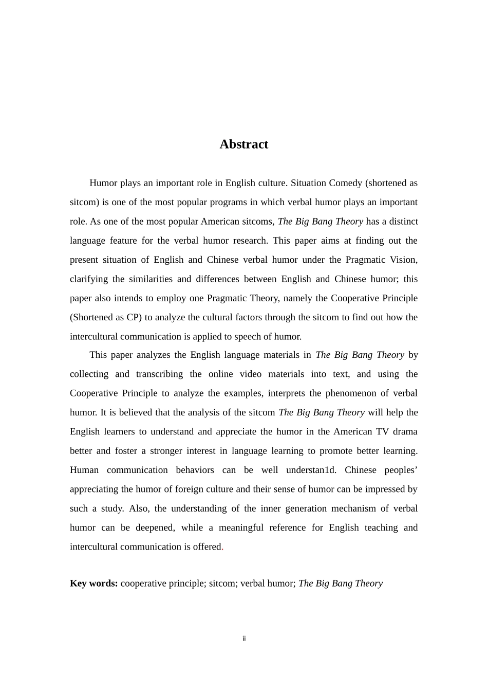 语用视觉下对《生活大爆炸》的言语幽默分析英语论文_第2页