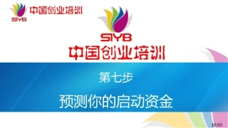 7-SYB新版课件第七步：启动资金