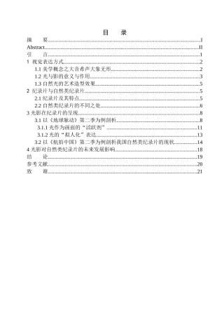 影视专业-光影在自然类纪录片的艺术呈现