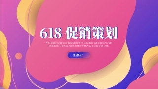 618促销策划模板