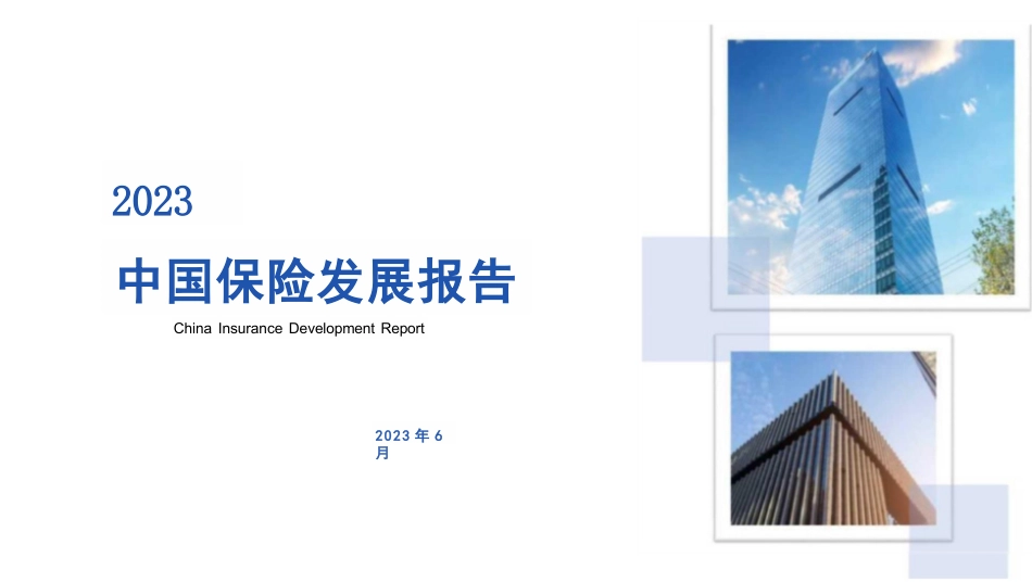 2023中国保险发展报告_第1页