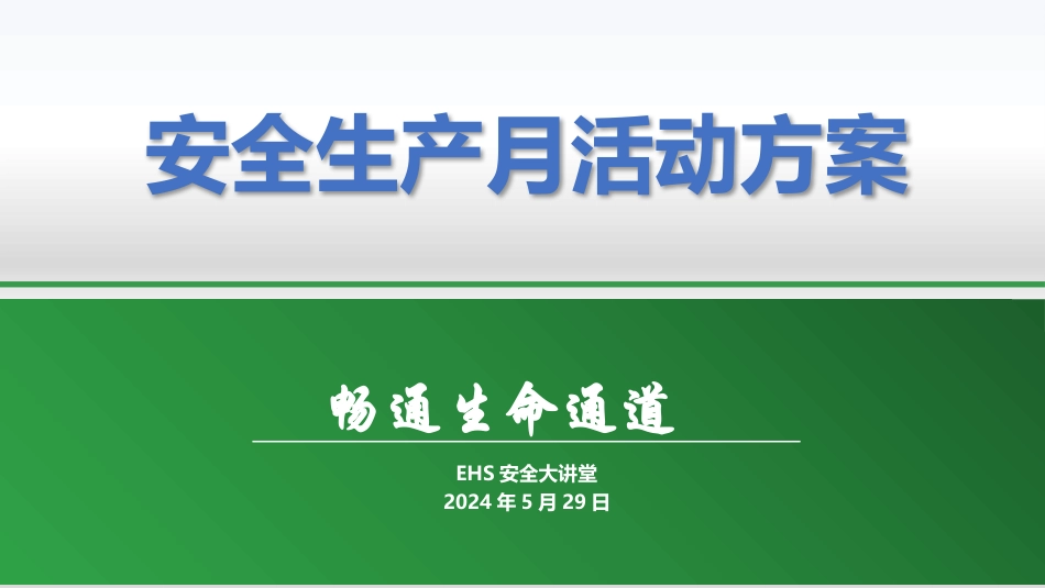 2024年安全月活动方案_第1页
