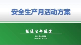 2024年安全月活动方案