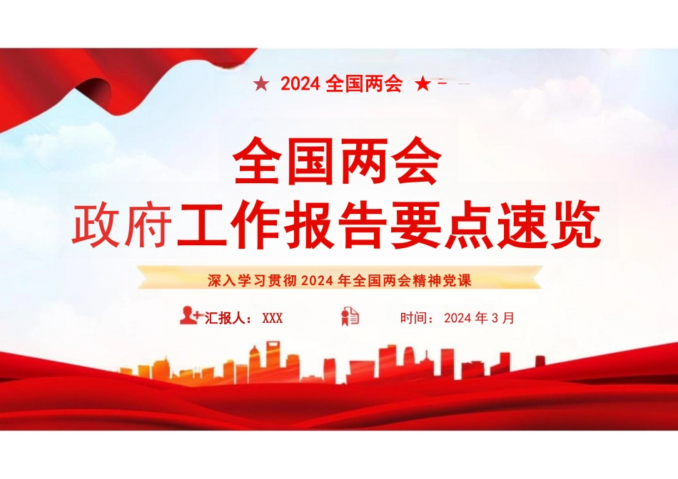 2024全国两会要点解读课件_第1页