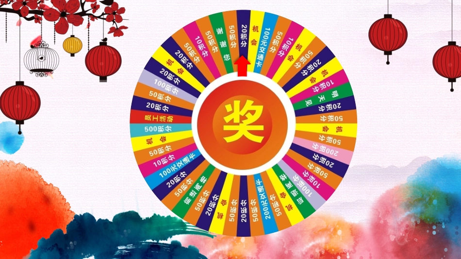 PPT版抽奖大转盘(可编辑)_第3页