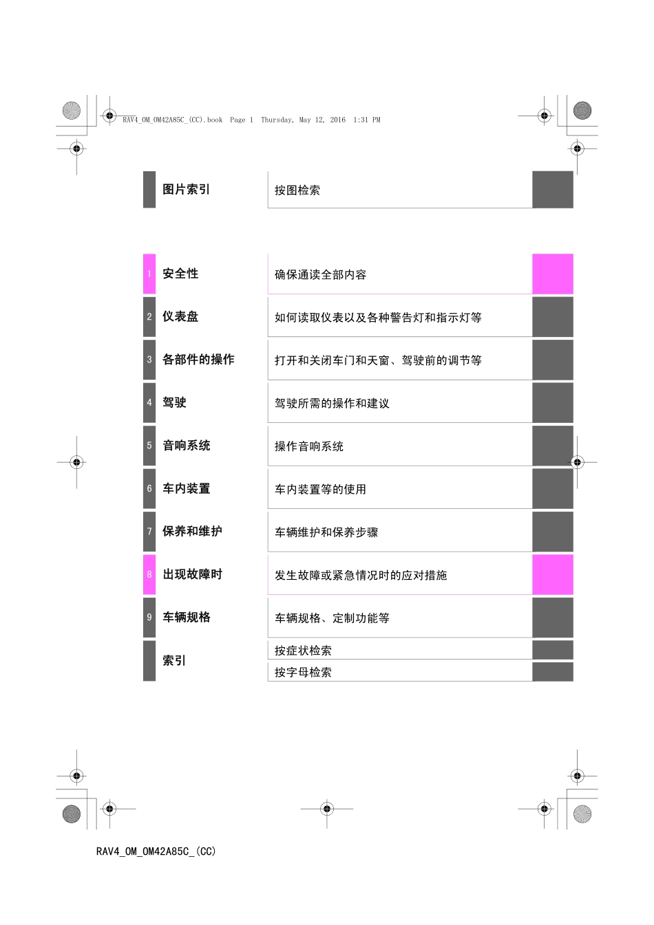 R-4荣放-用户手册_第1页