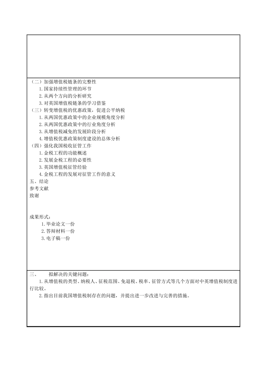 中英增值税制度比较分析开题报告_第3页