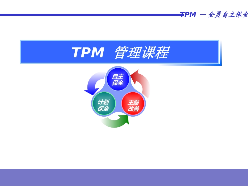TPM管理培训课件_第1页