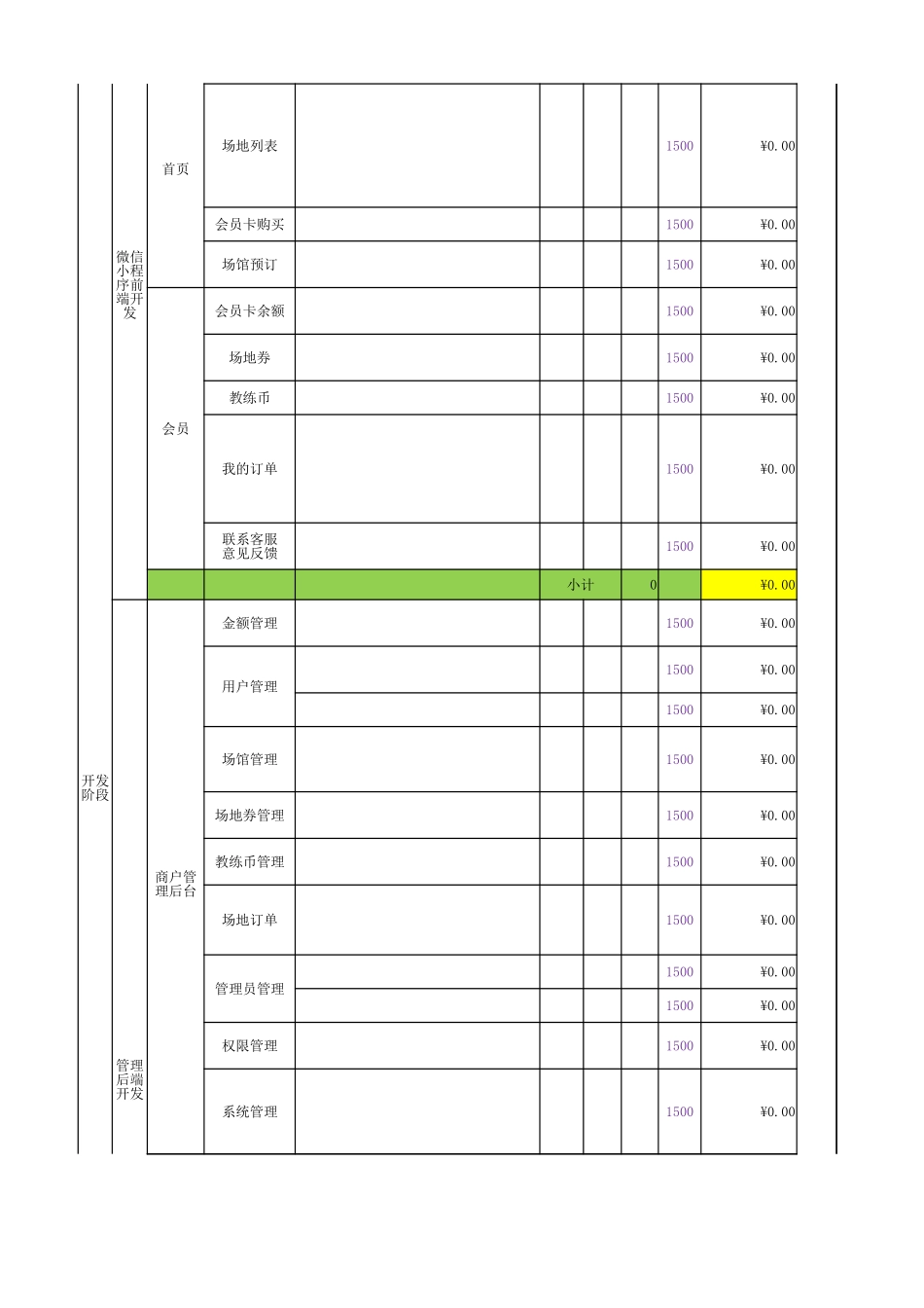 XX项目评估软件开发报价单-(模板)_第2页