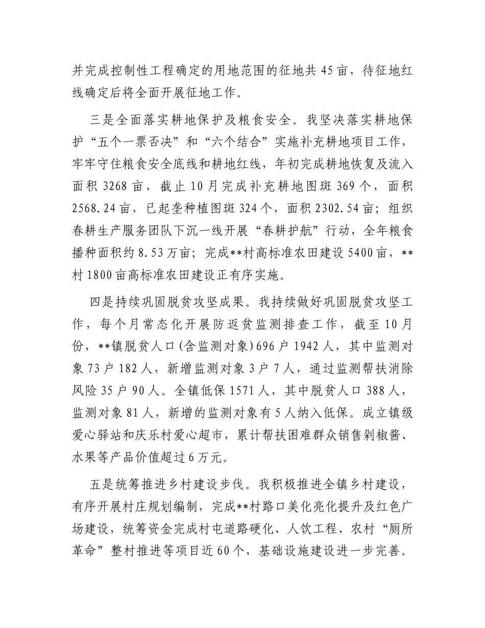 乡镇镇长近三年工作总结_第3页