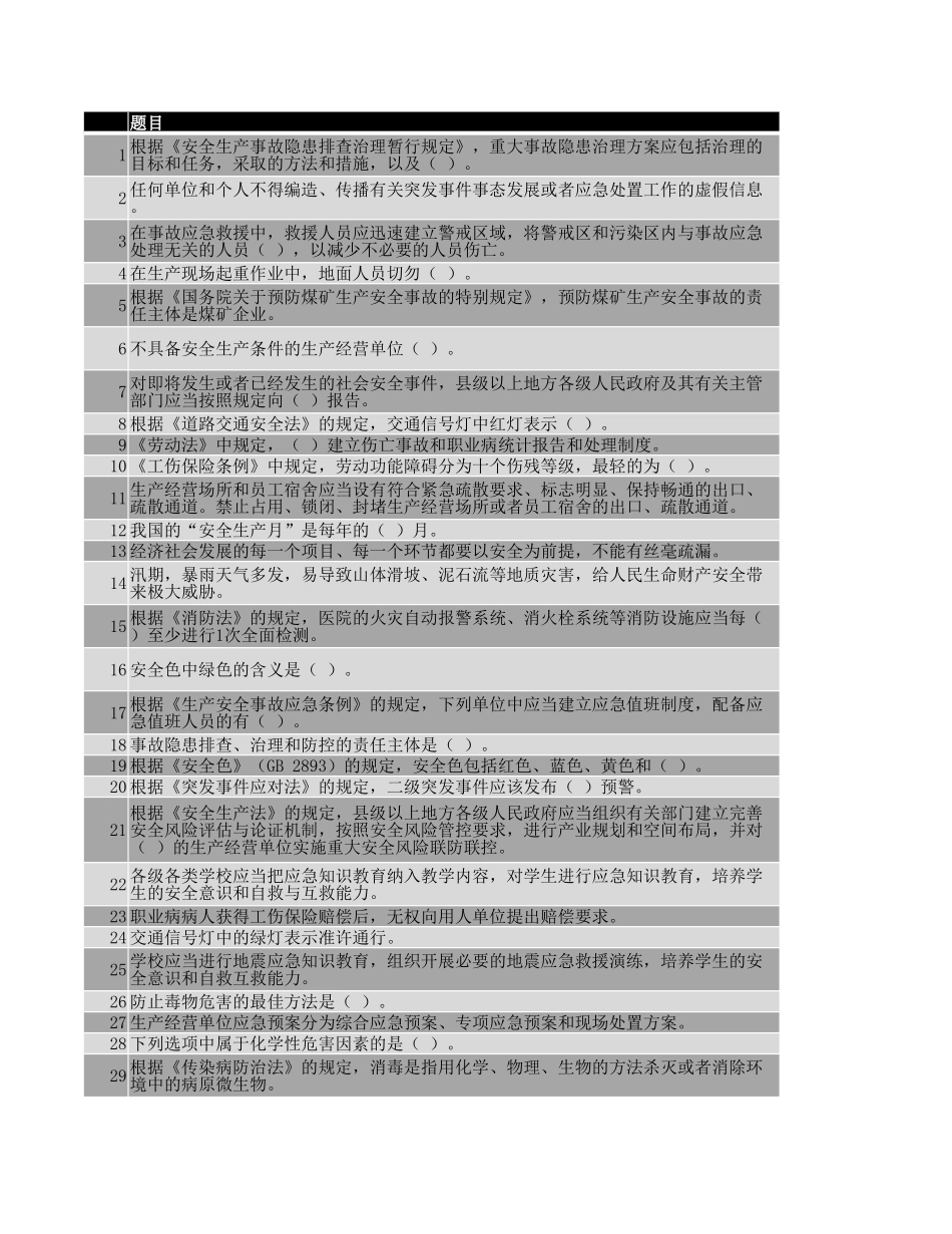安全月题库2024年6月6日版_第1页