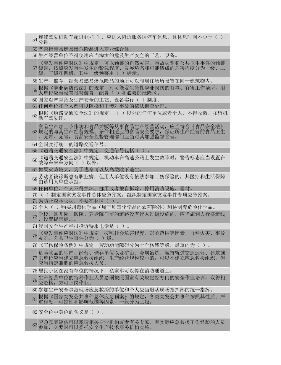 安全月题库2024年6月6日版_第3页