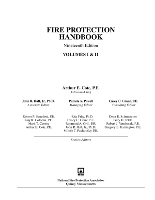 NFPA Fire Protection Handbook-2003原版完整文件完整
