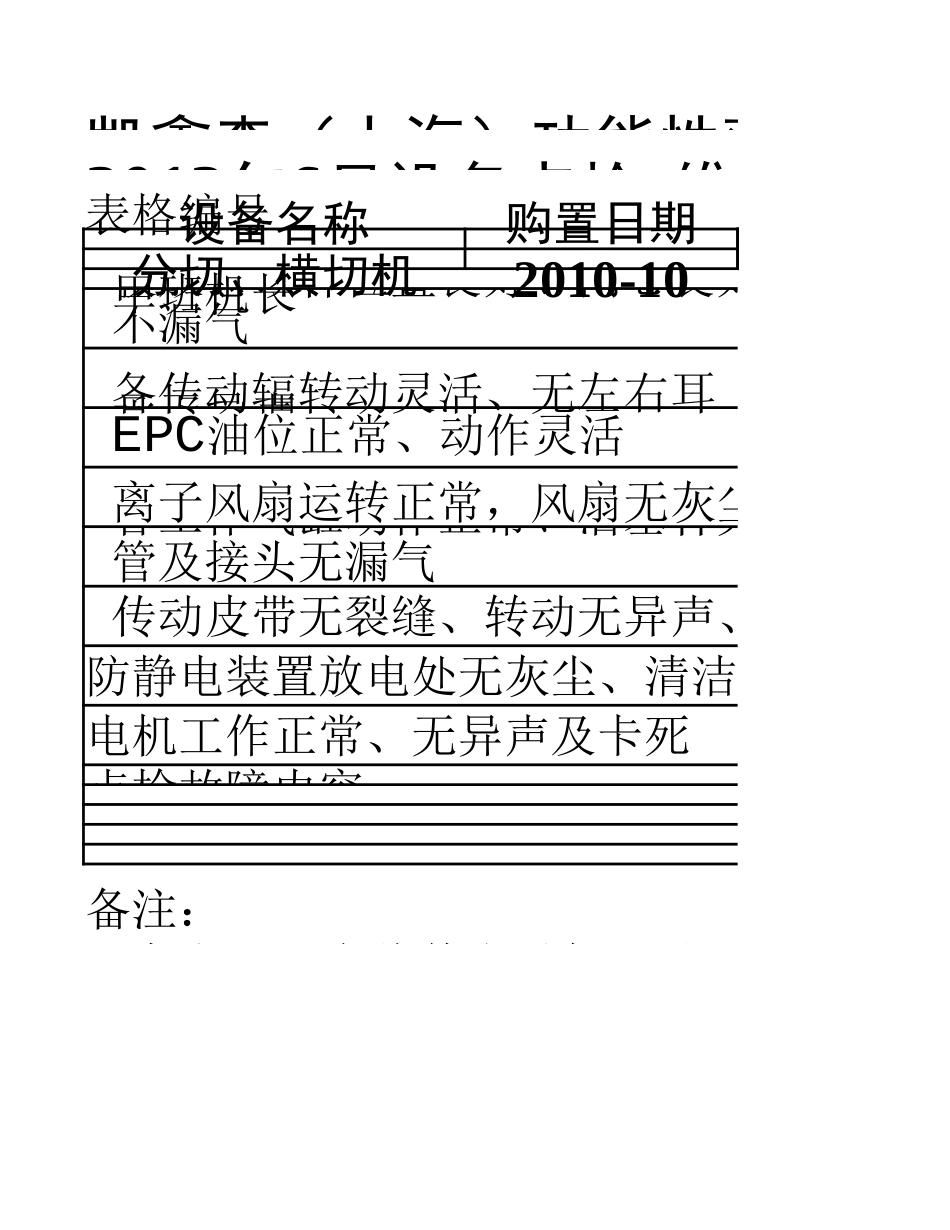 分切机、模切机设备点检、维修表-已转换_第1页