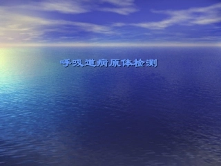 呼吸道病原体检测医学课件