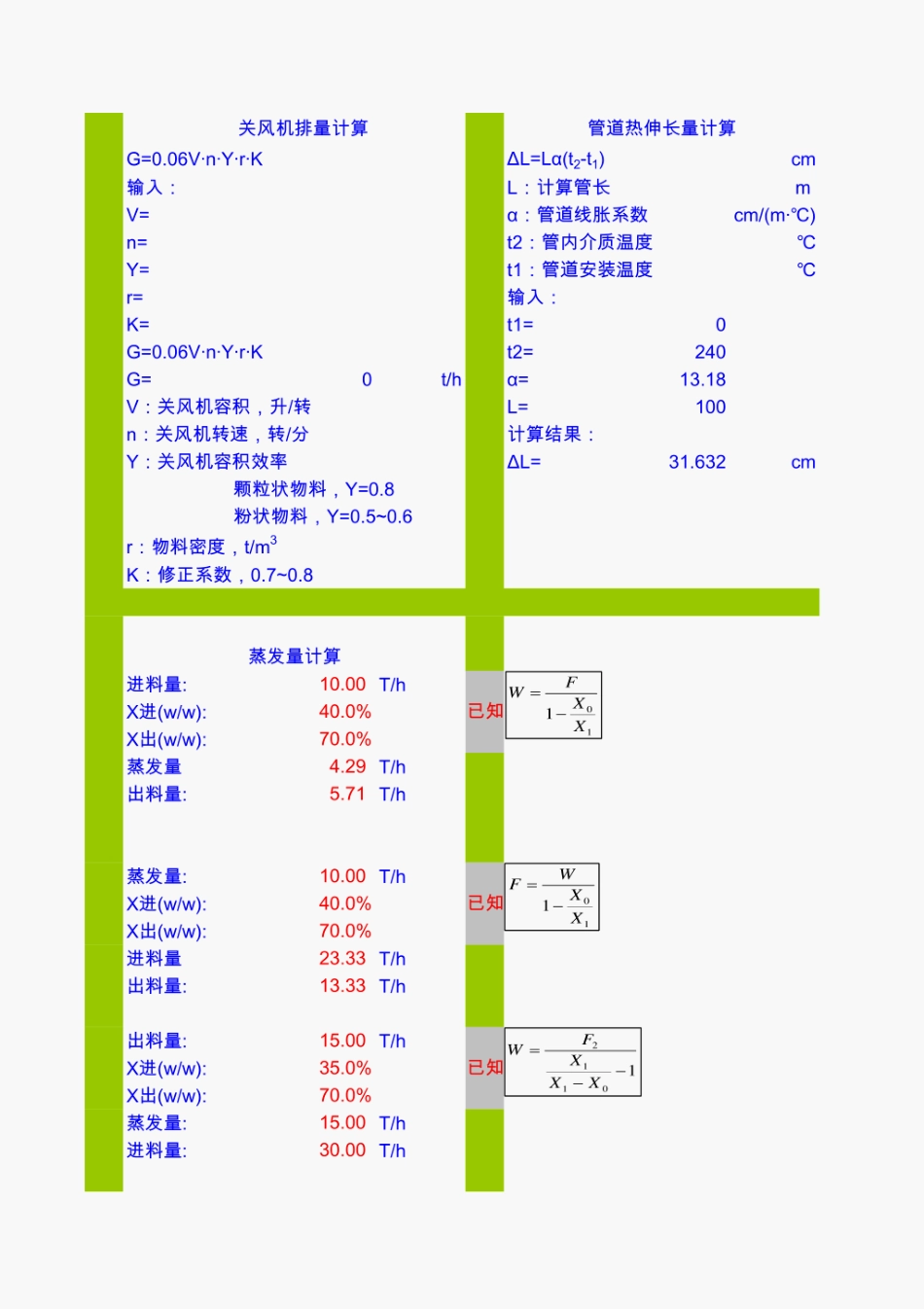 化工工艺计算常用公式_第2页