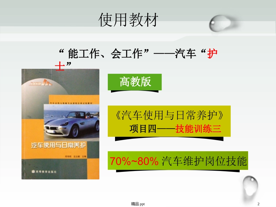 火花塞的检查与更换说课课件_第2页