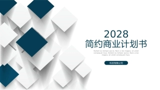 简约商业计划书模板