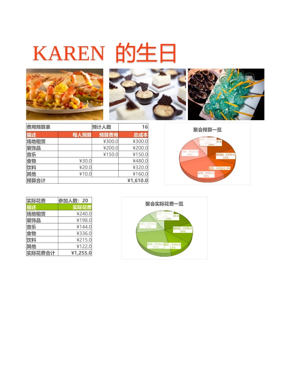 聚会预算管理_第1页