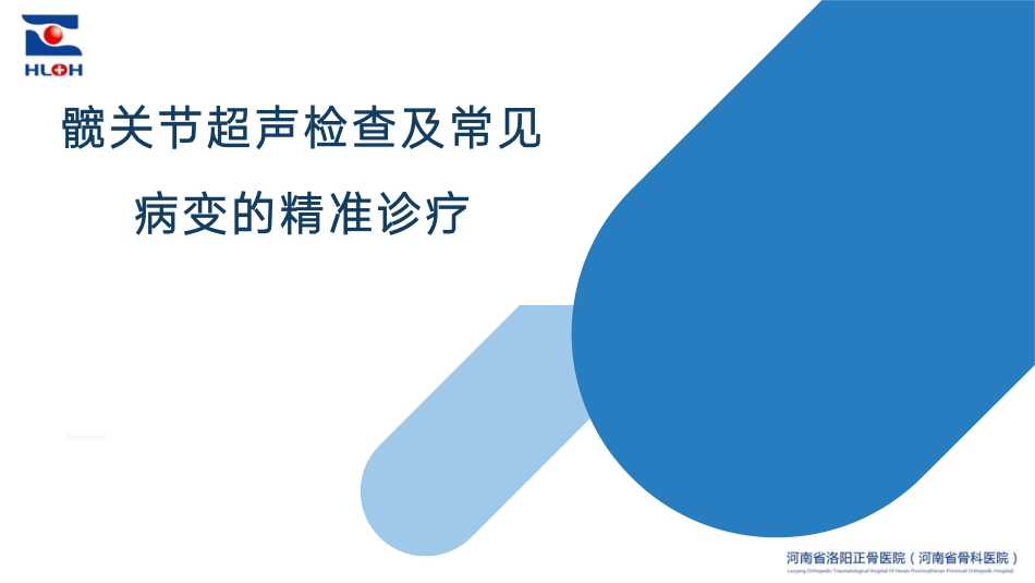 髋关节超声检查及常见病变精准诊疗_第1页