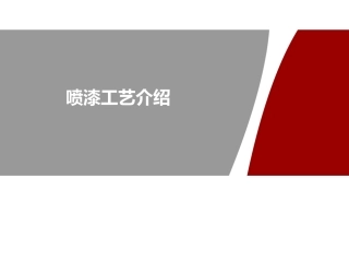 喷漆工艺介绍