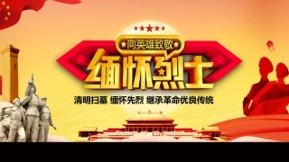 清明节缅怀先烈致敬英雄主题班会