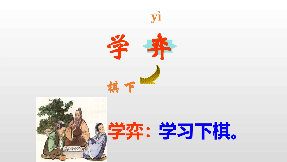 人教版(部编)六年级下册语文《学弈》课件ppt_第3页