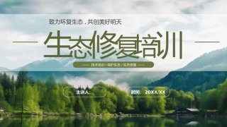 生态修复培训