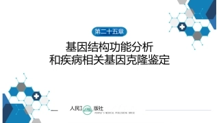 生物化学及分子生物学(人卫第九版)25基因结构功能分析和疾病