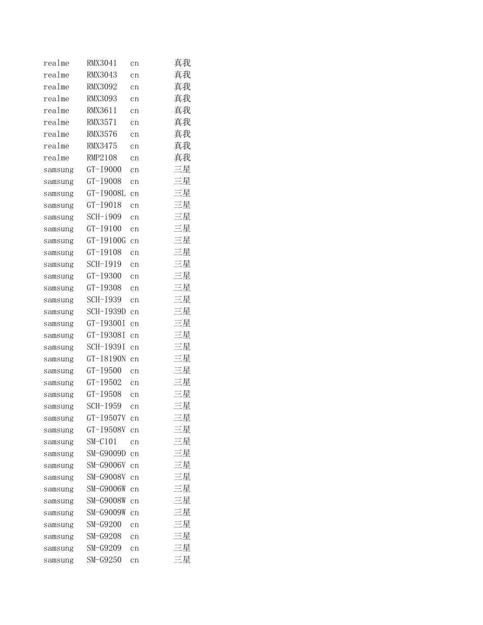 手机型号大全_第3页
