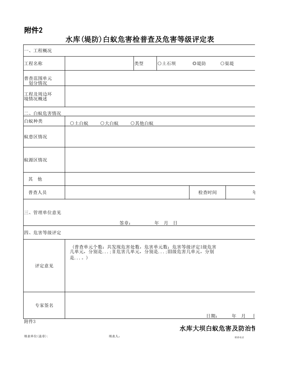 水利工程白蚁危害等级划分及评定标准_第2页