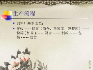饲料生产工艺流程