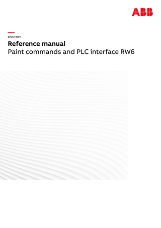 涂装机器人命令手册