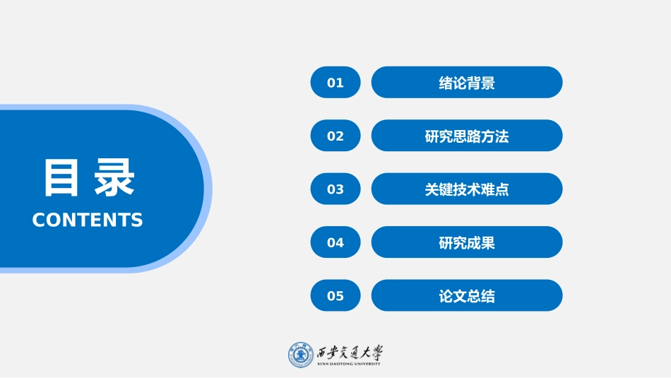 西安交通大学毕业答辩模板_第2页