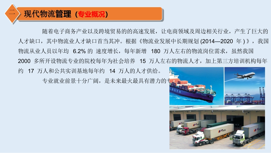 现代物流管理专业介绍_第3页