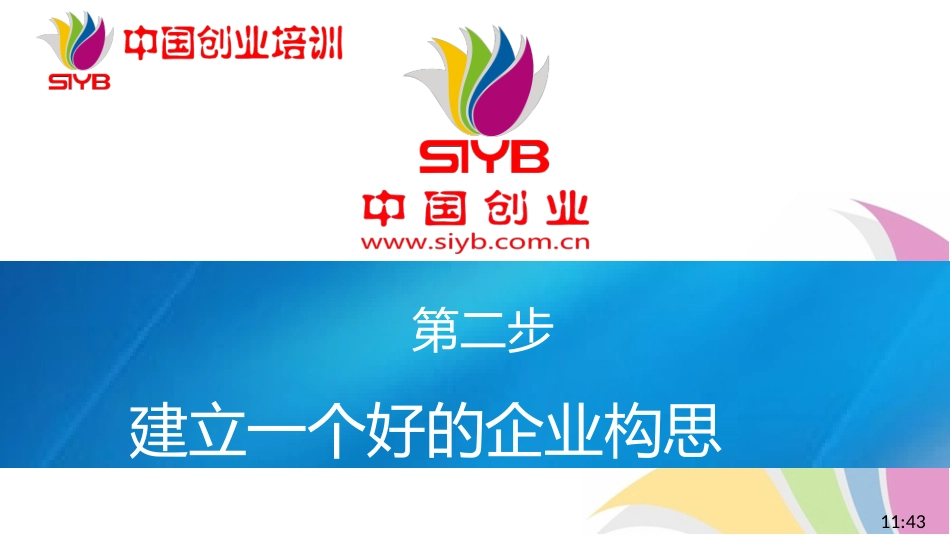 新版SYB(创办你的企业)第二步建立一个好的企业构思_第1页