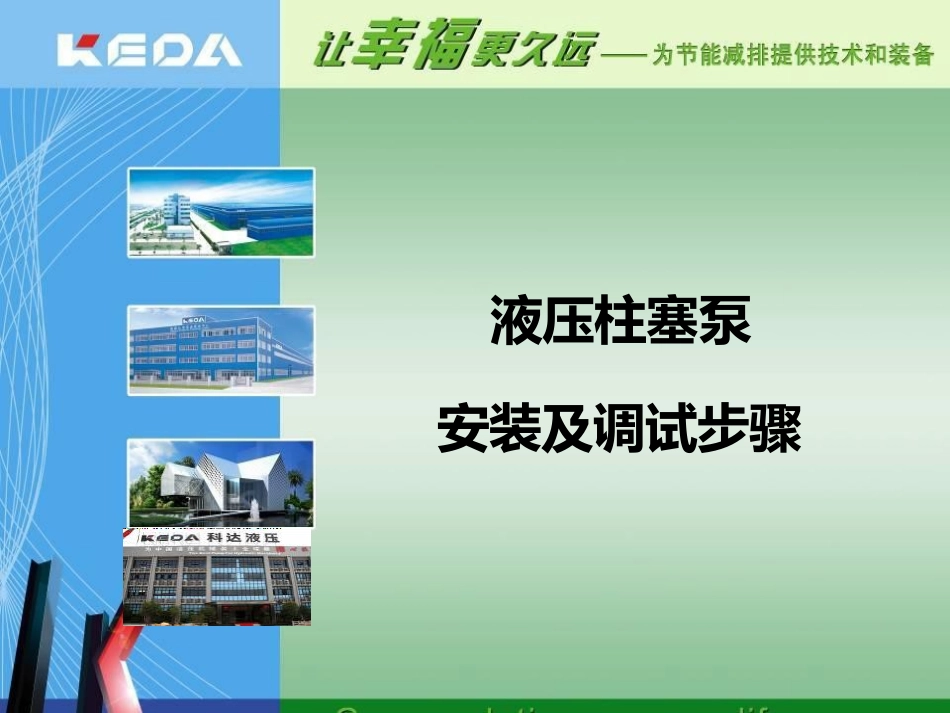 液压柱塞泵安-装及调试步骤_第1页
