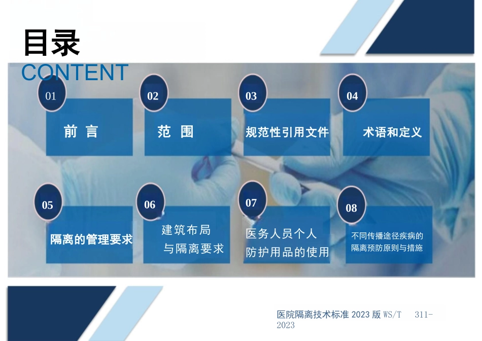 院感感控培训-2023版医院隔离技术标准（WST 311—2023）全面解读学习课件_第2页