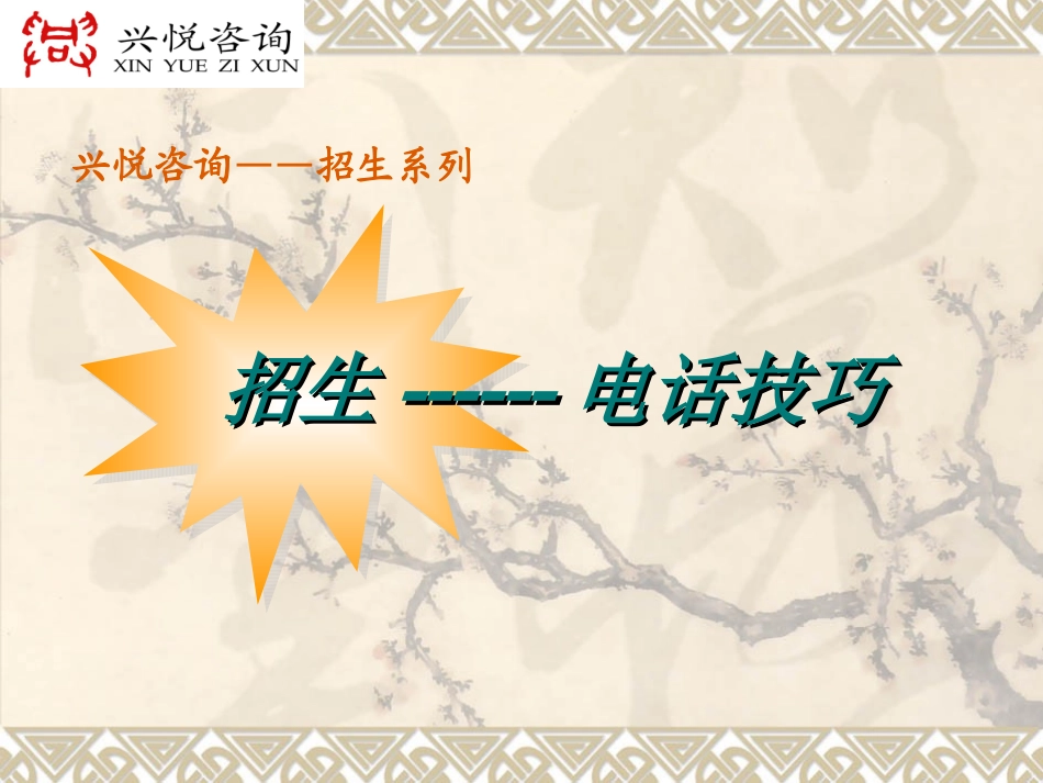 招生电话技巧_第1页