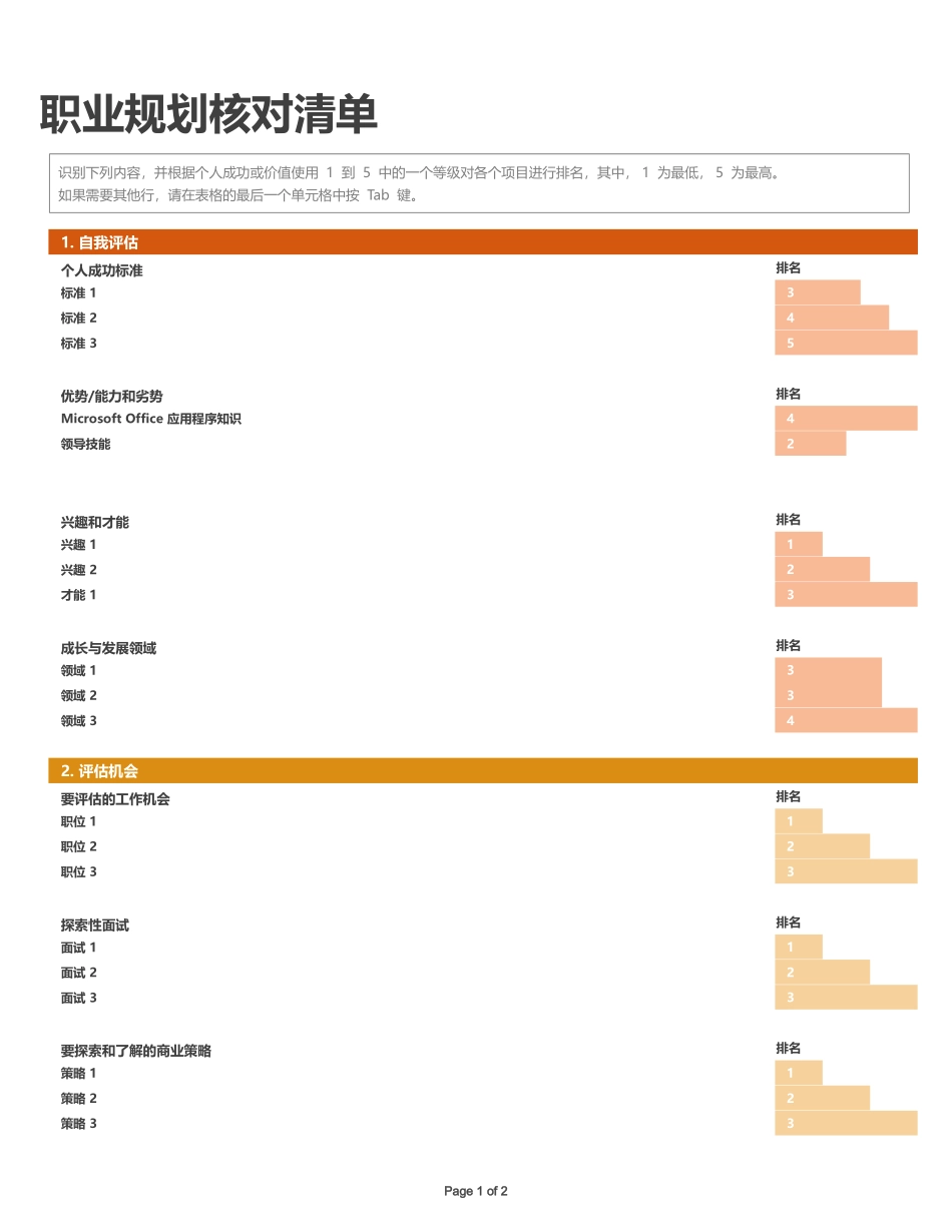职业规划核对清单_第1页