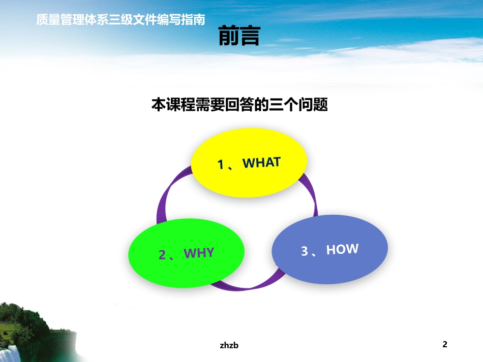 质量管理体系三级文件的编写培训课件_第2页