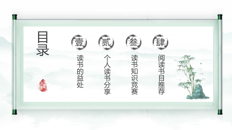 中国风读书模板_第2页