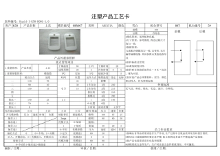 注塑工艺卡完整