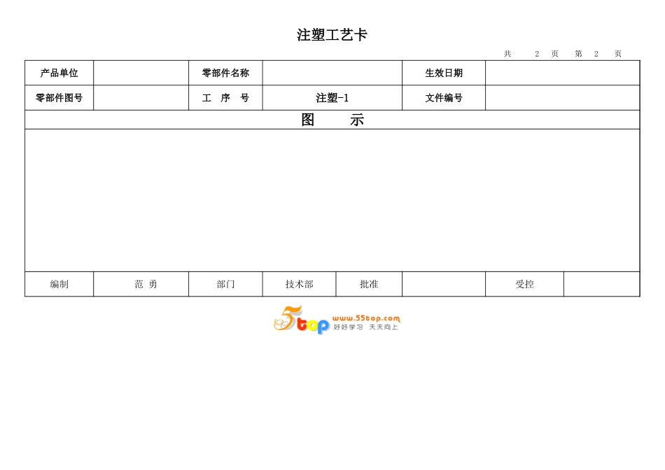注塑生产工艺卡_第3页