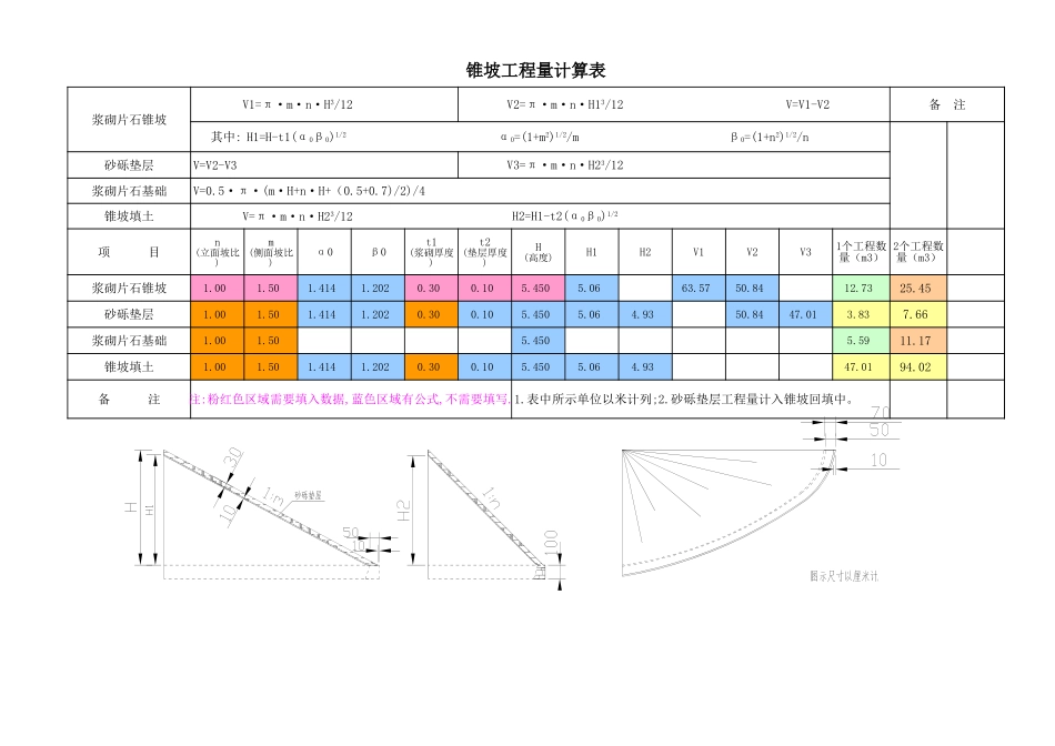 锥坡工程量自动计算_第1页