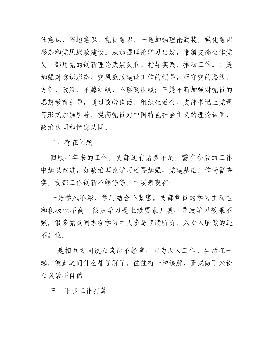 2023年上半年党建工作总结及下半年工作计划汇编（6篇）_第3页