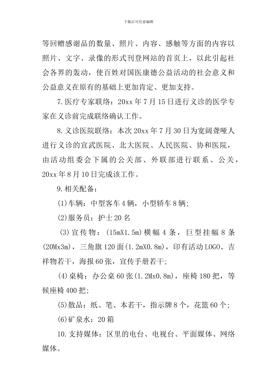 下社区义诊活动方案_第2页