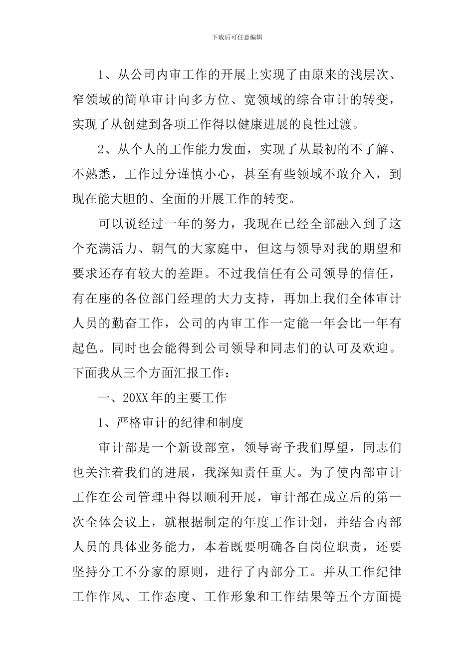 公司审计个人工作总结范文参考_第3页